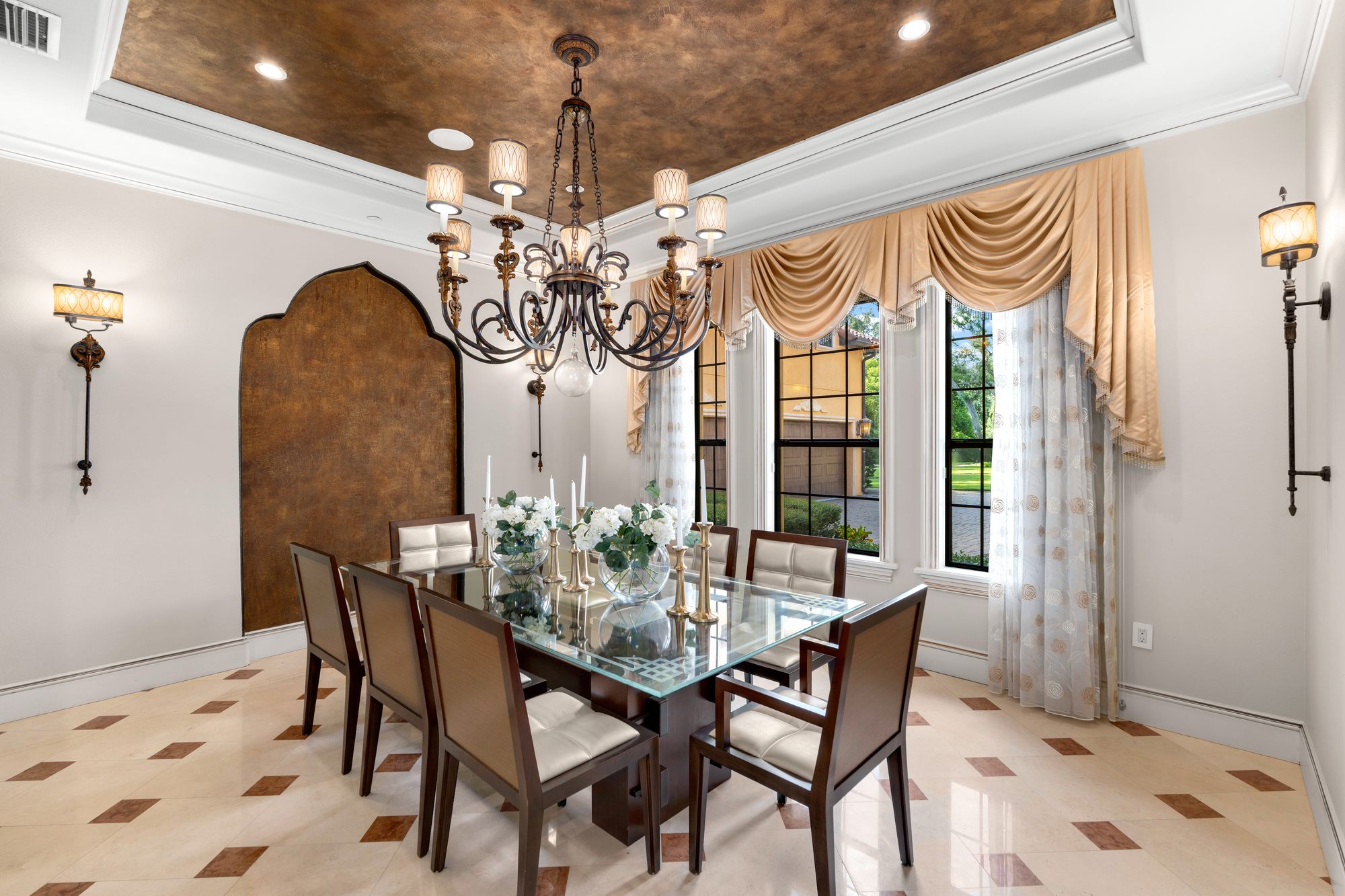 The formal dining room