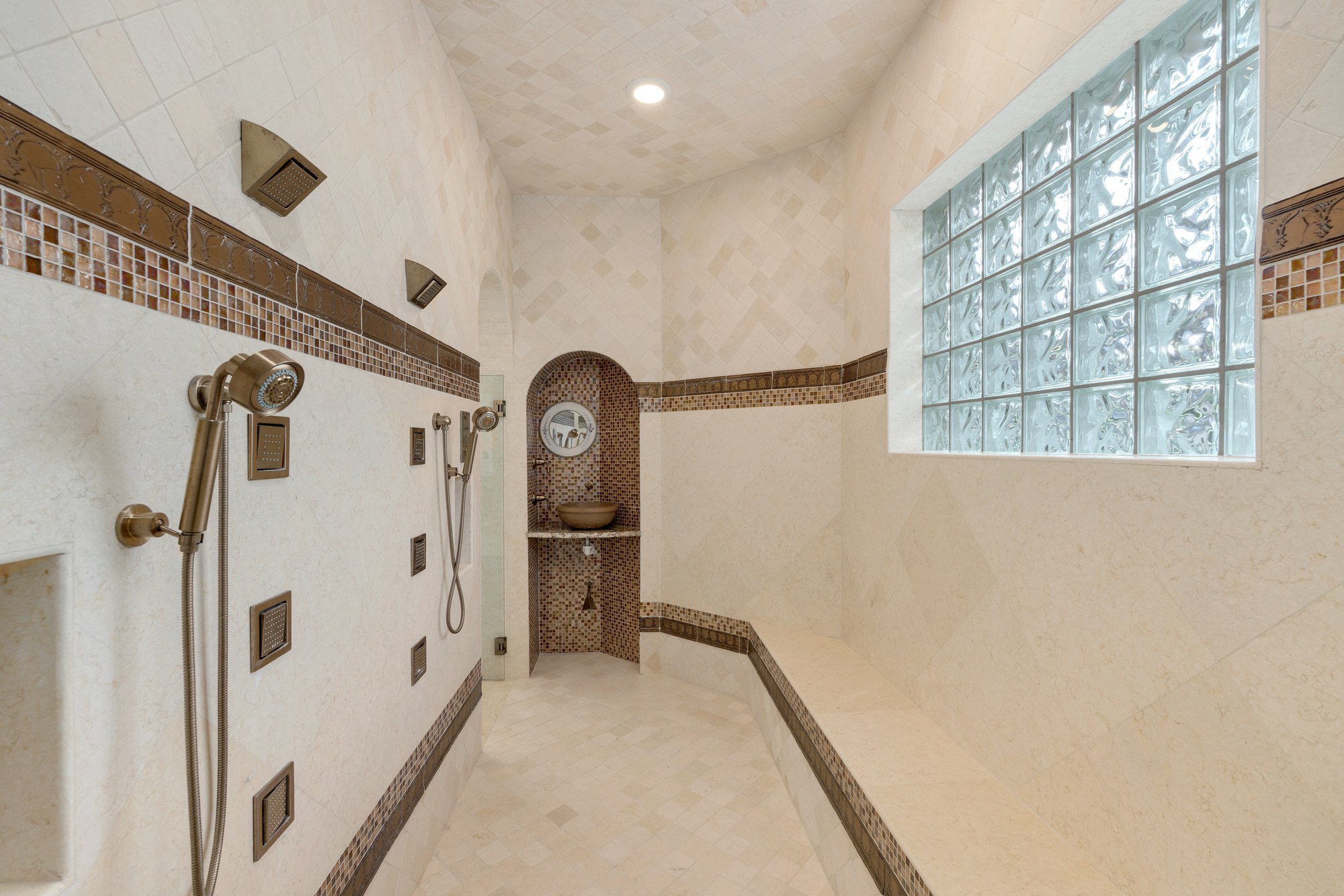A spa inspired steam shower